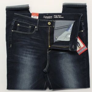 signature levi strauss high rise ankle skinny
